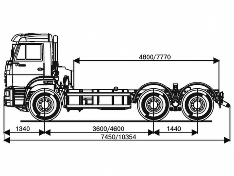 6520-3023-49(B5) Шасси КамАЗ