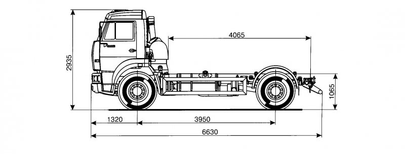53605-4950-56 Шасси КамАЗ